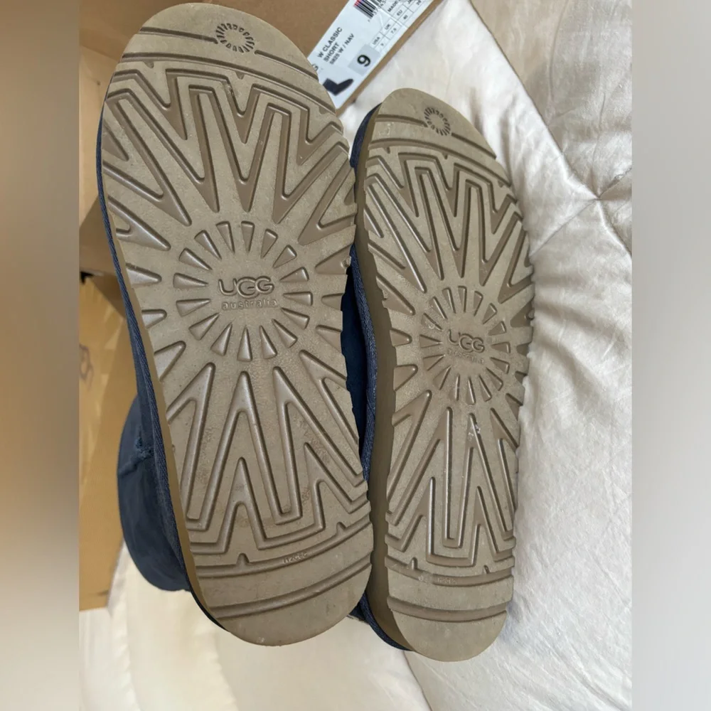 New Classic Short Navy Ugg Boots - Picture 10 of 13